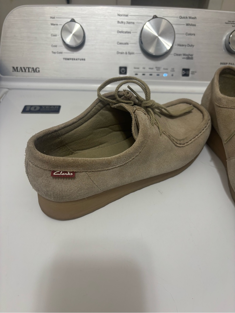 Clarks Beige Suede ladies Casual Slip-On Loafer
